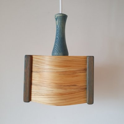 Fönsterlampa liten blå släckt