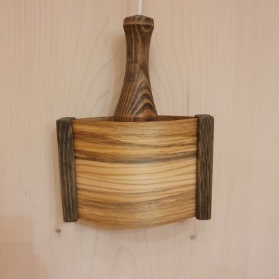 Fönsterlampa liten svart släckt