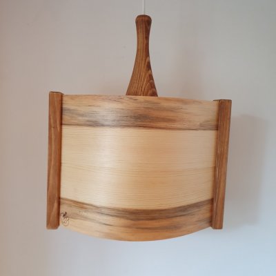 Fönsterlampa stor brun släckt